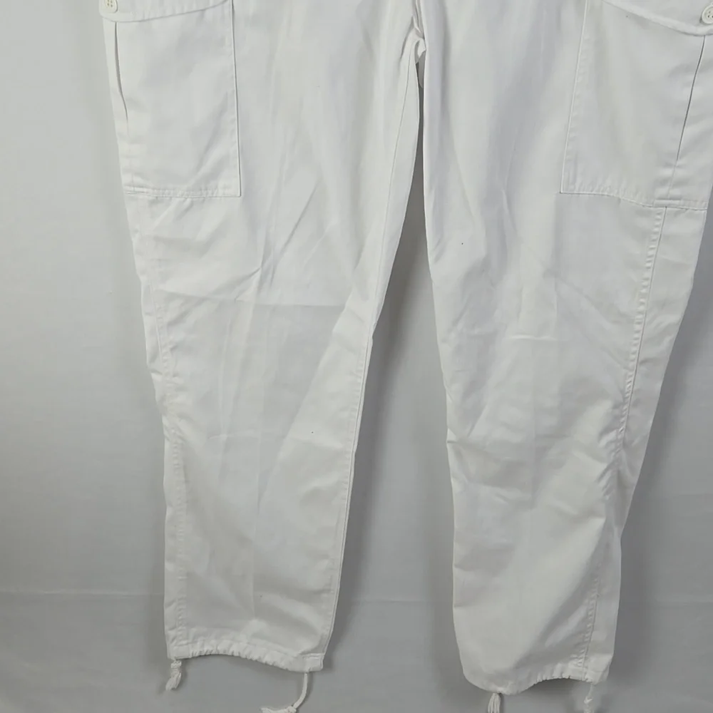 PG Wing PGWING ESSEX UK Parachute Cargo Pants Peasy Wing Trousers White 32